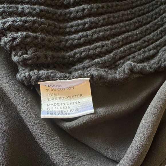 Central Park West NY | Women’s | Black Turtleneck Tank with Mesh Back | Size: XS - Picture 3 of 6